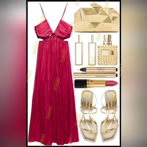 NWTβZARA CREASED-EFFECT CUT-OUTβDRESS - Picture 12 of 16